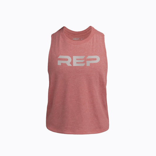 Mauve Womens Daily Driver Cropped Dual-Blend Tank