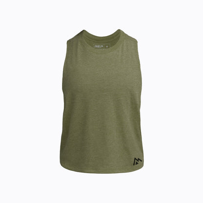 Women's Peak Cropped Dual-Blend Tank