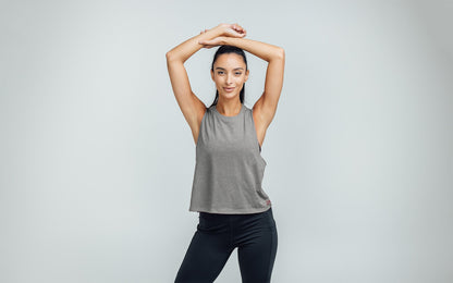 Women's Peak Cropped Dual-Blend Tank
