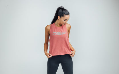 Women's Daily Driver Cropped Dual-Blend Tank