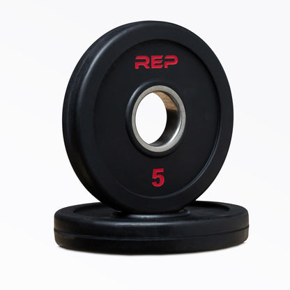 5lb Rubber Coated Olympic Plate Pair