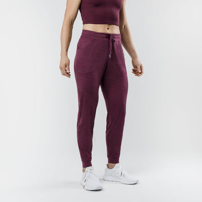 REP Fitness Women's Vellus Joggers in wine