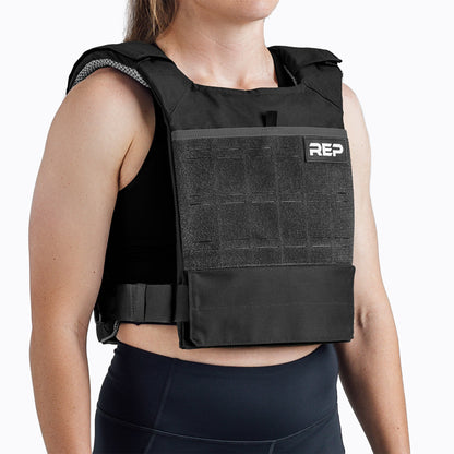 Studio Shot: REP Strata Weight Vest in Black